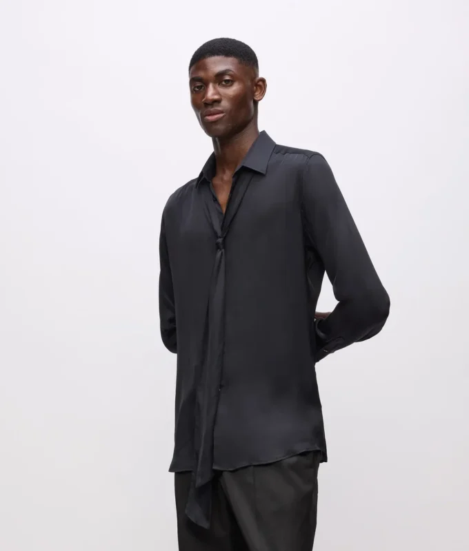 KL Studio camicia con sciarpa