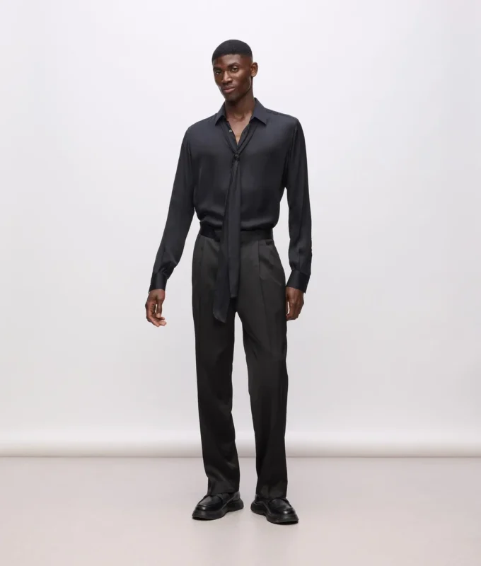 KL Studio camicia con sciarpa