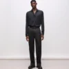 KL Studio pantaloni con dettagli in raso