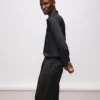 KL Studio pantaloni con dettagli in raso