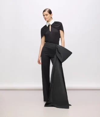 KL Studio pantaloni con fiocco