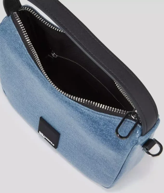 KLJ BOX LOGO COATED MINI HOBO BAG KLJ BOX LOGO COATED MINI HOBO BAG