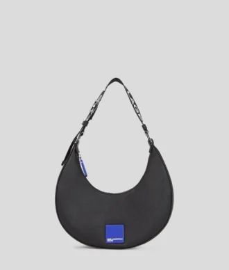 KLJ BOX LOGO HALF-MOON SHOULDER BAG KLJ BOX LOGO HALF-MOON SHOULDER BAG