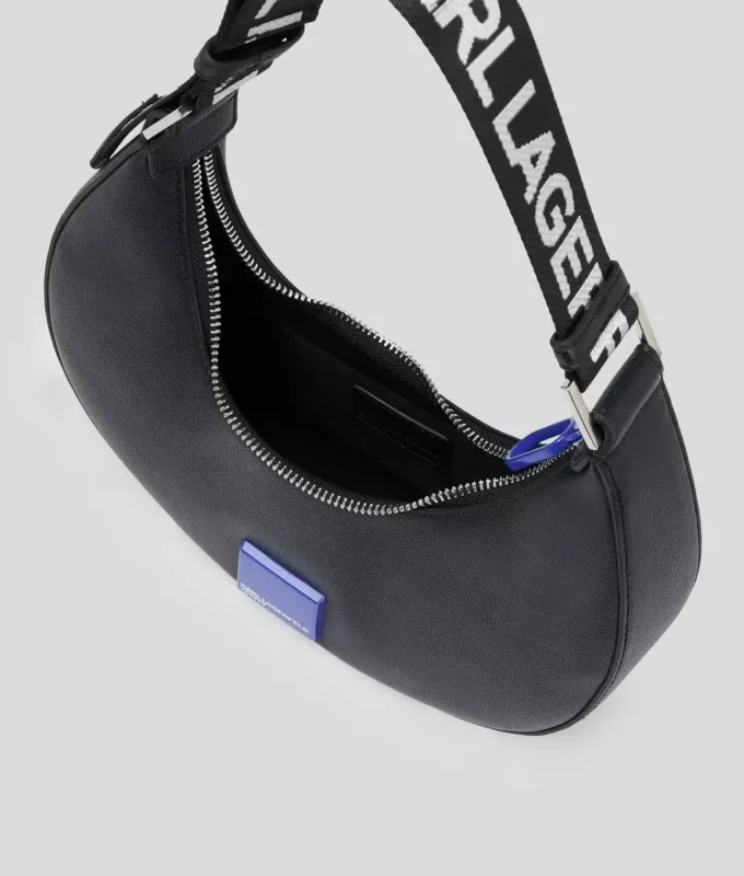 KLJ BOX LOGO HALF-MOON SHOULDER BAG KLJ BOX LOGO HALF-MOON SHOULDER BAG