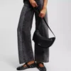 KLJ BOX LOGO SOFT HALF-MOON SHOULDER BAG KLJ BOX LOGO SOFT HALF-MOON SHOULDER BAG