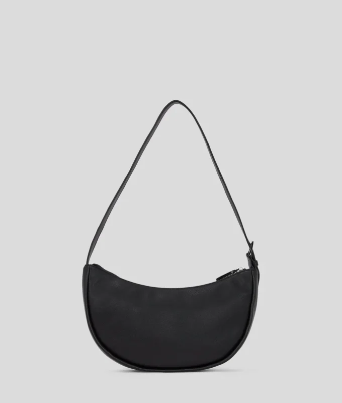 KLJ BOX LOGO SOFT HALF-MOON SHOULDER BAG KLJ BOX LOGO SOFT HALF-MOON SHOULDER BAG
