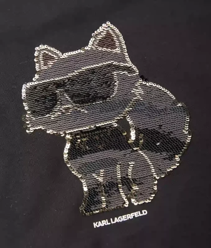 Maglietta con paillettes Ikon Choupette per bambina Maglietta con paillettes Ikon Choupette per bambina