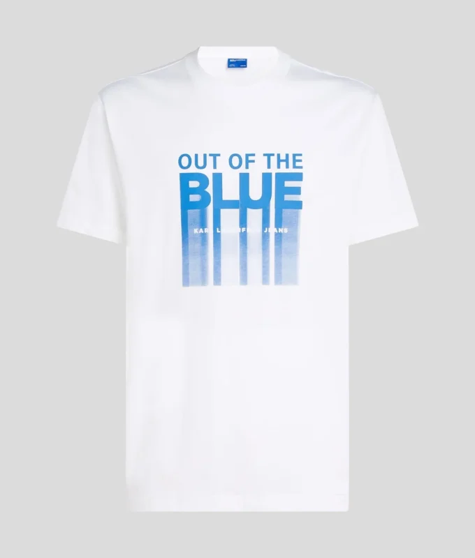 MAGLIETTA CON STAMPA OUT OF THE BLUE