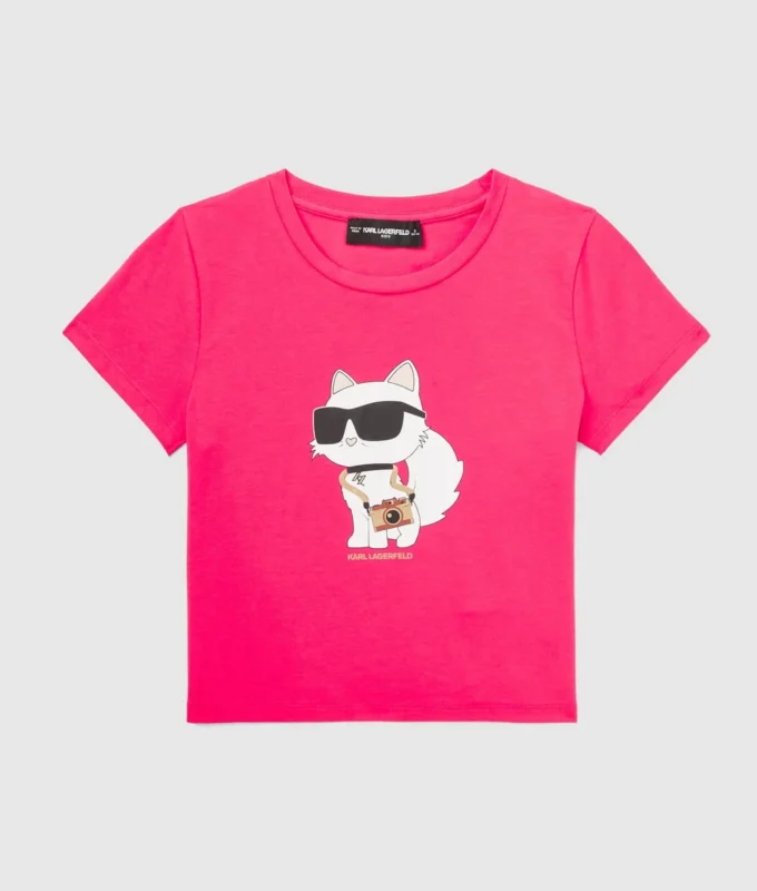 Maglietta Ikon Choupette da bambina Maglietta Ikon Choupette da bambina