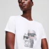 MAGLIETTA IKON KARL & CHOUPETTE CON STRASS MAGLIETTA IKON KARL & CHOUPETTE CON STRASS