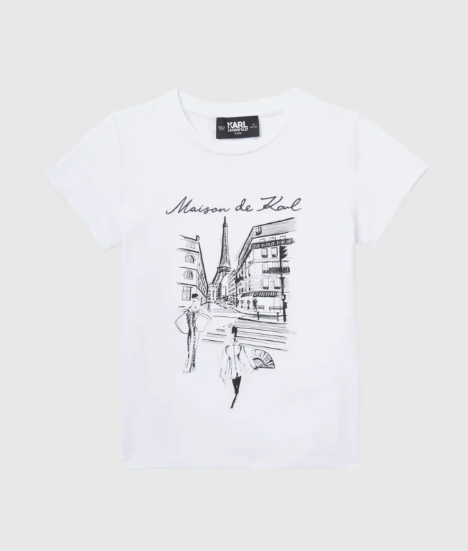 Maglietta Maison de Karl da bambina