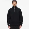 Maglione a collo alto con mezza zip Maglione a collo alto con mezza zip
