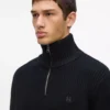 Maglione a collo alto con mezza zip Maglione a collo alto con mezza zip