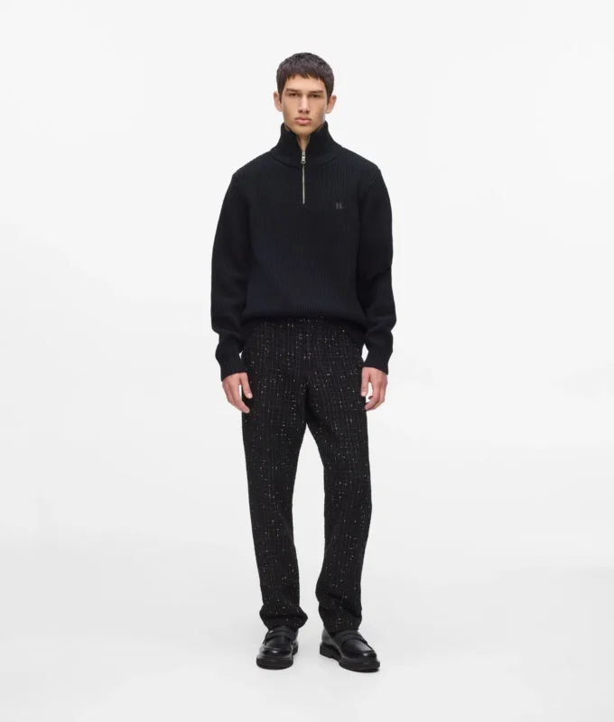 Maglione a collo alto con mezza zip Maglione a collo alto con mezza zip