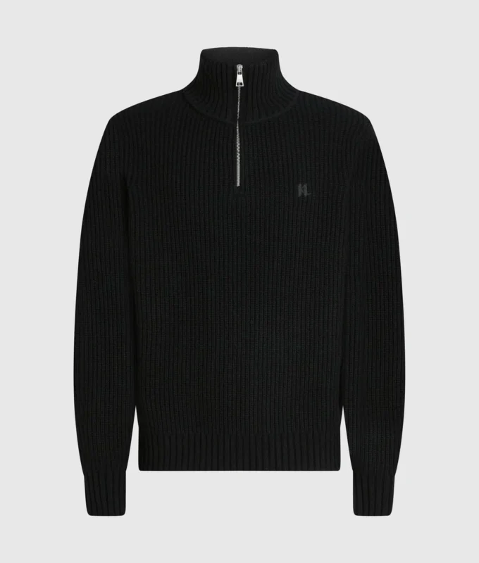 Maglione a collo alto con mezza zip Maglione a collo alto con mezza zip