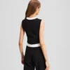 MAGLIONE CON BORDATURA A CONTRASTO