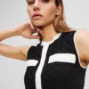 MAGLIONE CON BORDATURA A CONTRASTO
