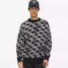 Maglione con monogramma all-over