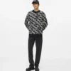 Maglione con monogramma all-over