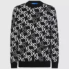 Maglione con monogramma all-over
