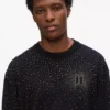 Maglione con strass degradé Maglione con strass degradé
