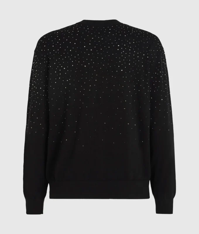 Maglione con strass degradé Maglione con strass degradé
