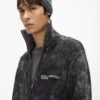Maglione con zip lavato Maglione con zip lavato
