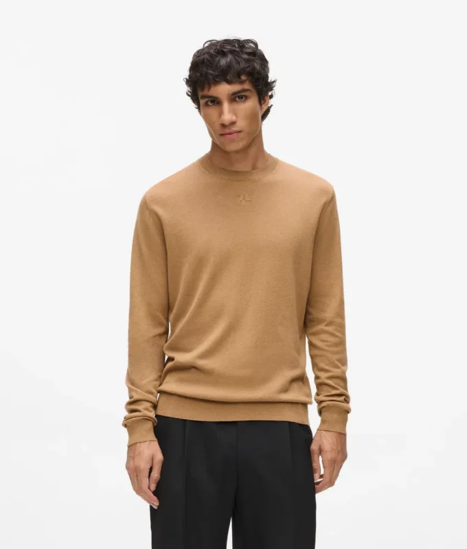 Maglione girocollo lavorato a maglia