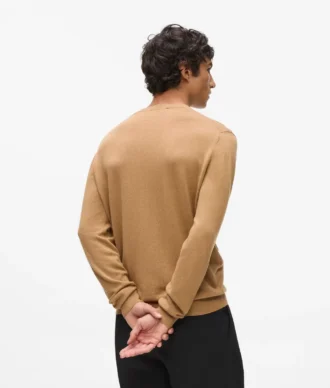 Maglione girocollo lavorato a maglia