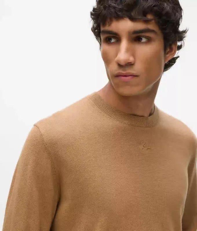 Maglione girocollo lavorato a maglia
