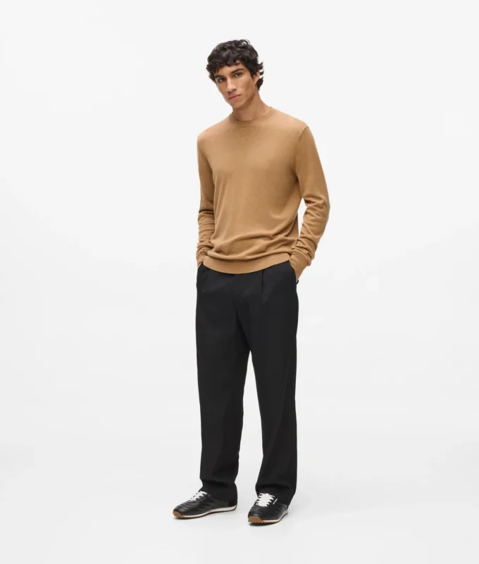 Maglione girocollo lavorato a maglia