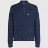 Maglione rilassato con mezza zip Maglione rilassato con mezza zip