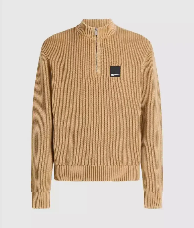 Maglione rilassato con mezza zip Maglione rilassato con mezza zip