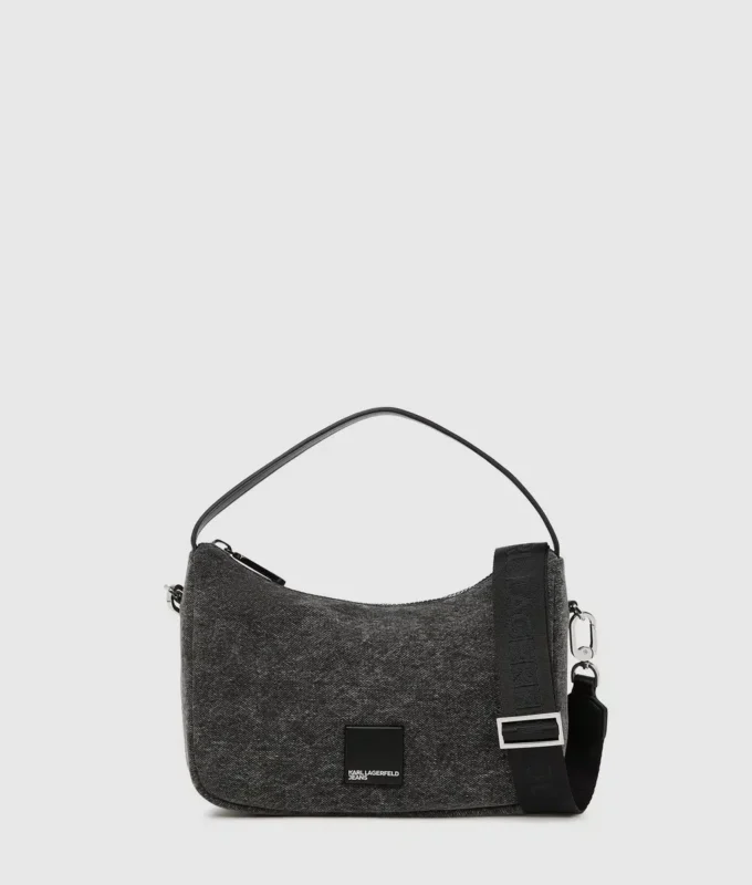 Mini borsa hobo in denim