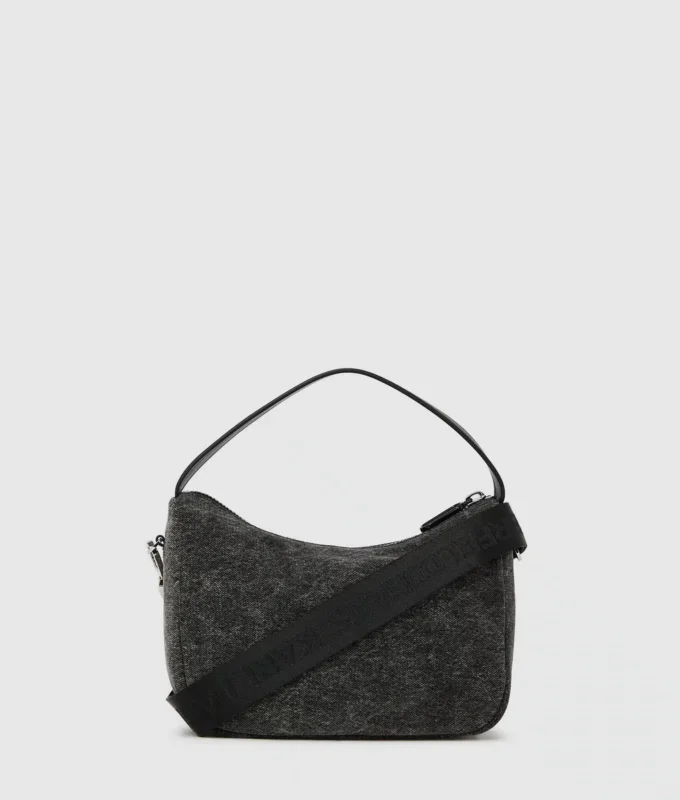 Mini borsa hobo in denim
