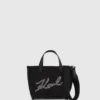 Mini shopper K/Signature con strass