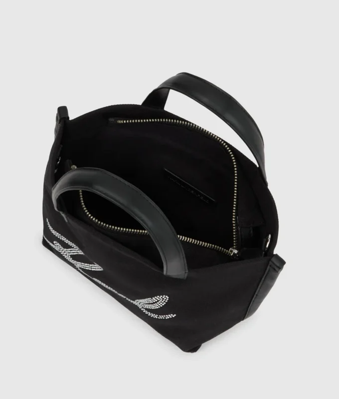 Mini shopper K/Signature con strass