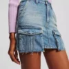 MINIGONNA IN DENIM UTILITY