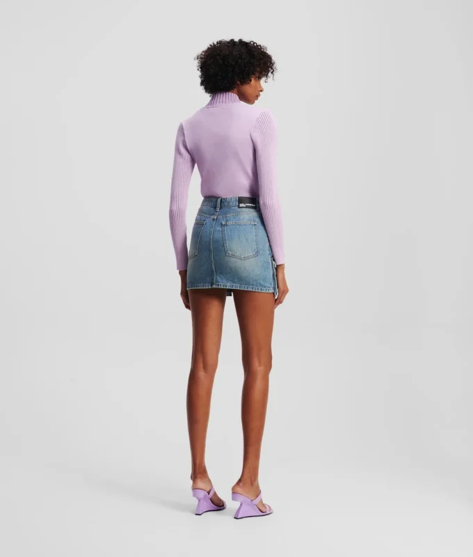 MINIGONNA IN DENIM UTILITY