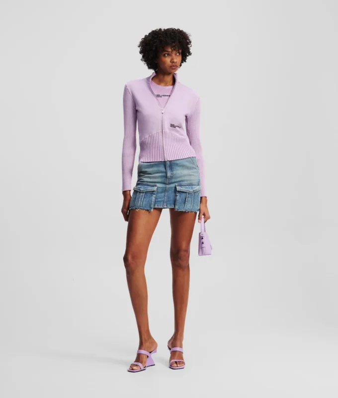 MINIGONNA IN DENIM UTILITY