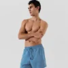 MORBIDI SHORTS DA BAGNO CON LOGO METALLICO
