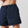 MORBIDI SHORTS DA BAGNO CON LOGO METALLICO
