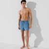 MORBIDI SHORTS DA BAGNO CON LOGO METALLICO