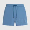 MORBIDI SHORTS DA BAGNO CON LOGO METALLICO