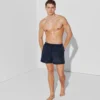 MORBIDI SHORTS DA BAGNO CON LOGO METALLICO
