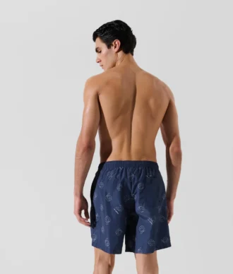 MORBIDI SHORTS DA SURF CON STAMPA ALL-OVER IKON