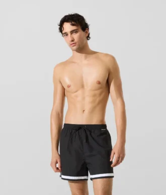 Pantaloncini da surf con bordino a contrasto