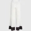 Pantaloni a pieghe a gamba larga Pantaloni a pieghe a gamba larga