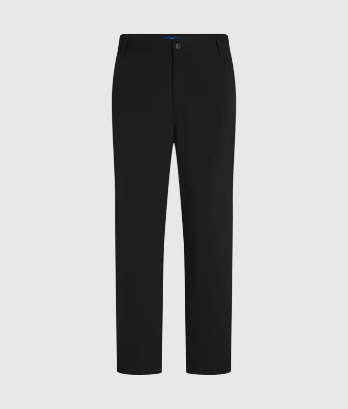Pantaloni con bordino tono su tono