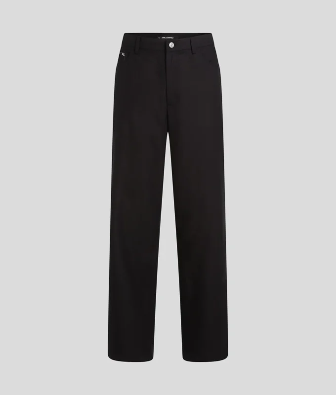 PANTALONI CON CUCITURE A CONTRASTO
